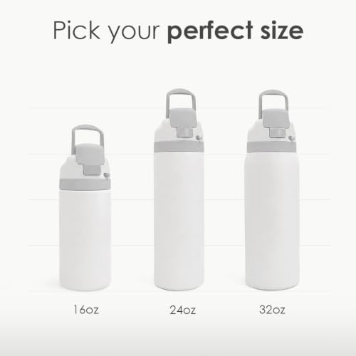 Leopard Skin Insulated Stainless Steel Water Bottle with Straw for Sports and Travel 24 Ounces for Women Girls Friends Teens Birthday