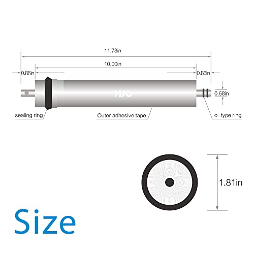 Reverse Osmosis Membrane 75GPD Water Filter Replacement for Reverse Osmosis System 11.75"x1.75" Under Sink RO Drinking Purify for House