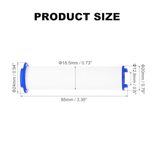 12 Pcs Shower Head Filter 3.3 Inch PP Cotton Filter Cartridge Replacement High