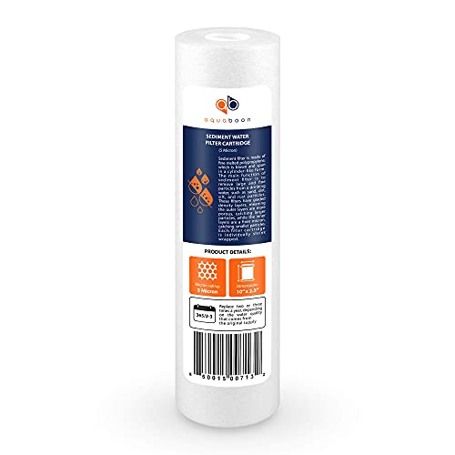 5 Micron 10 x 2.5 House Water Filters Cartridges