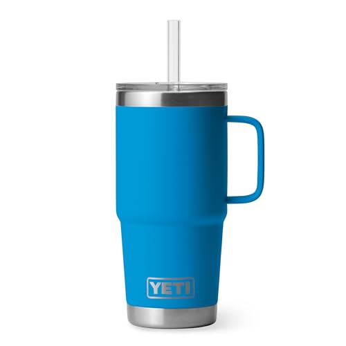 Rambler 25 oz Tumbler with Handle and Straw Lid