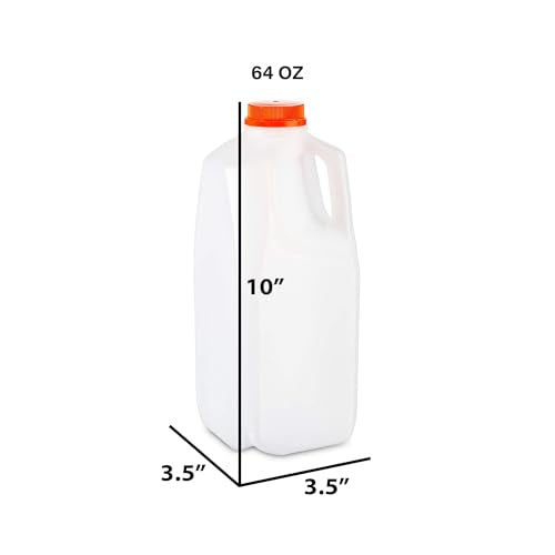 64 Oz. Empty HDPE Plastic Juice (60 Count)