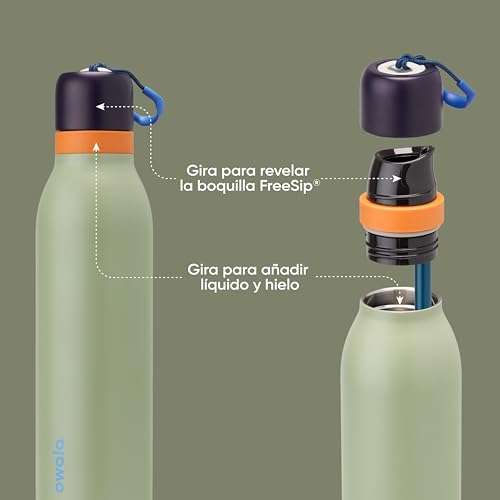 FreeSip Twist Stainless Steel Water Bottle 24 oz Camo Cool