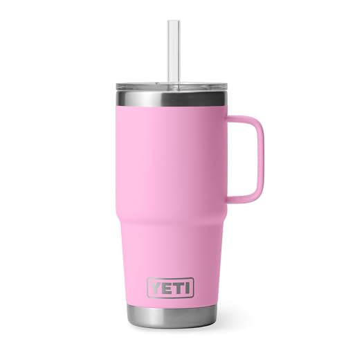 Rambler 25 oz Tumbler with Handle and Straw Lid