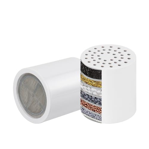 15 Stage Replacement Cartridge Universal High Output Shower Filter with VC (2 Count)