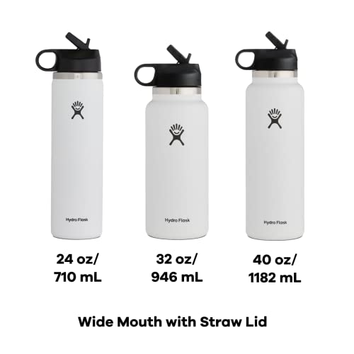 32 oz Wide Mouth Straw Lid White