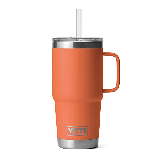 Rambler 25 oz Tumbler with Handle and Straw Lid