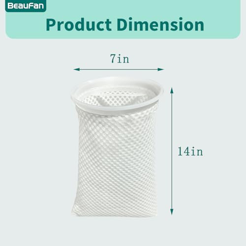 7 Inch 2 Pack 150 Micron Honeycomb Filter Socks for Fish Tank (2 Count)
