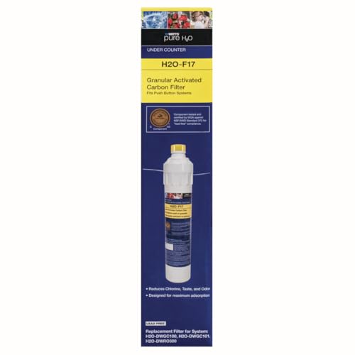 H2O F17 Pure H2O GAC Carbon Replacement Filter Under Counter