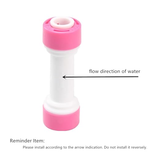 1 4 inch Quick Connect one Way Check Valve for RO purifiers Water Reverse Osmosis System (5 Count)