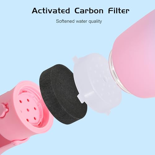 Portable Dog Water Bottle 19oz Pink