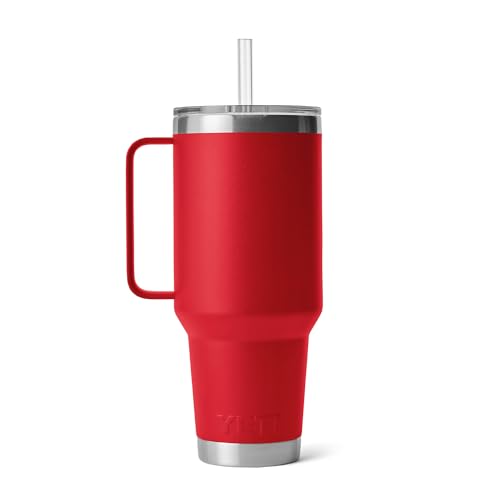 Rambler 42 Oz Straw Mug Rescue Red