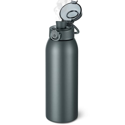 Insulated Water Bottle 24 oz with Dustproof Lid