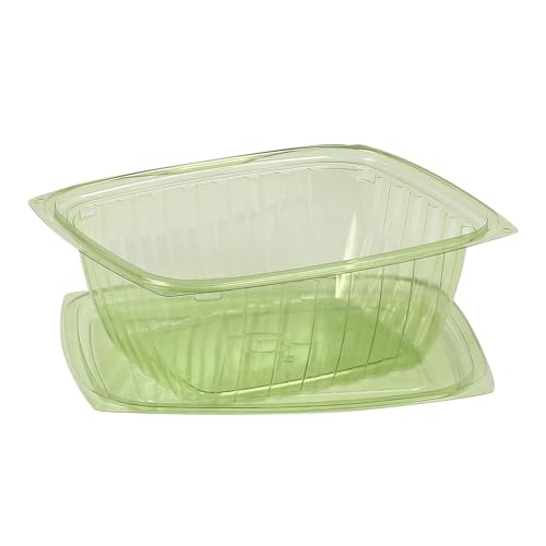 Compostable 32oz Rectangular Deli Containers With Lids (200 Count)