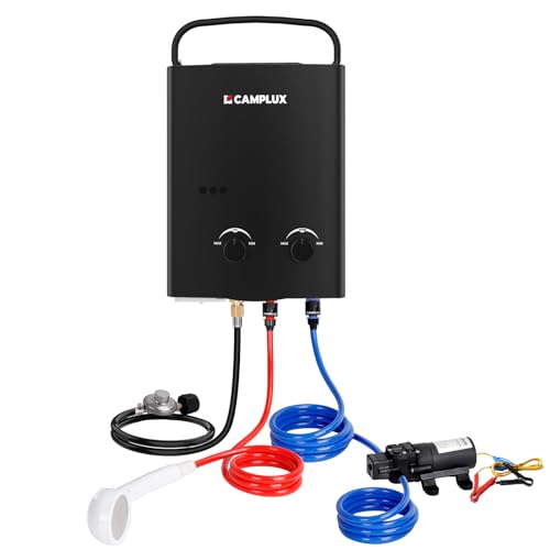 CAMPLUX 5L Portable Propane Gas Tankless Water Heater