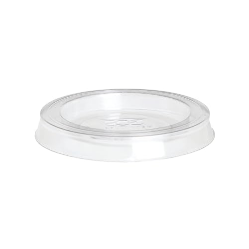 Eco Products Compostable Clear PLA Plastic Portion Cup Lids (5000 Count)
