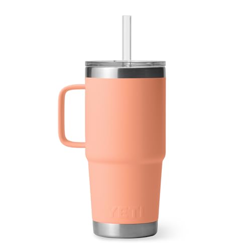 Rambler 25 oz Tumbler with Handle and Straw Lid