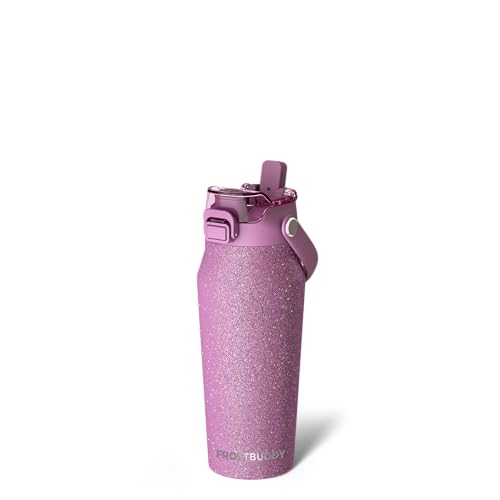 Bottle Buddy 16 oz Insulated Water Bottle with Straw & Chug Lid