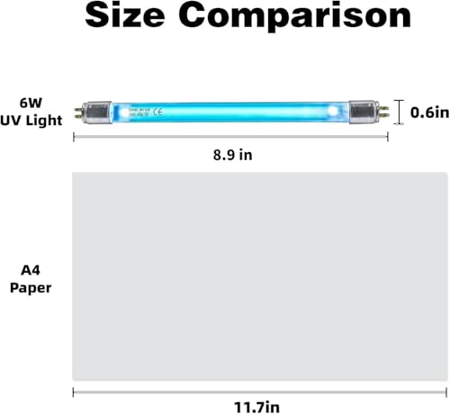 6W UV Bulb with Ozone for 6w lamp
