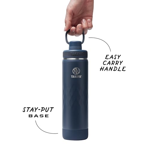 Sport Triple Insulated Water Bottle with Spout Lid and Ice Blocker