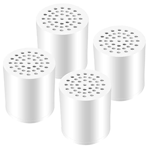 4 Pack 20 Stage Shower Filter Replacement Cartridge for Hard Water (4 Count)