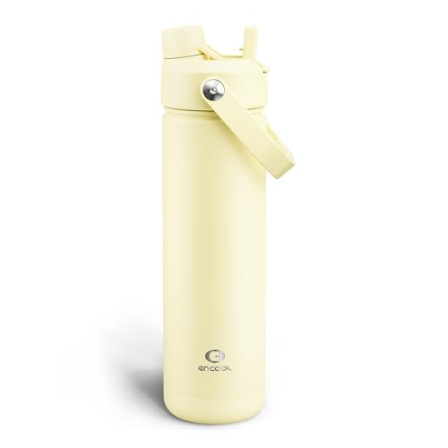Insulated Water Bottle with Straw Stainless Steel Water Bottle