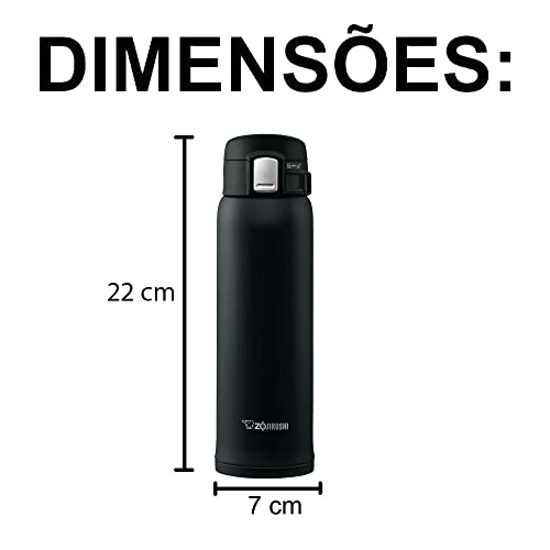 SM-SA48-BA Stainless Steel Vacuum Insulated Mug, 1 Count (Pack of 1), Black