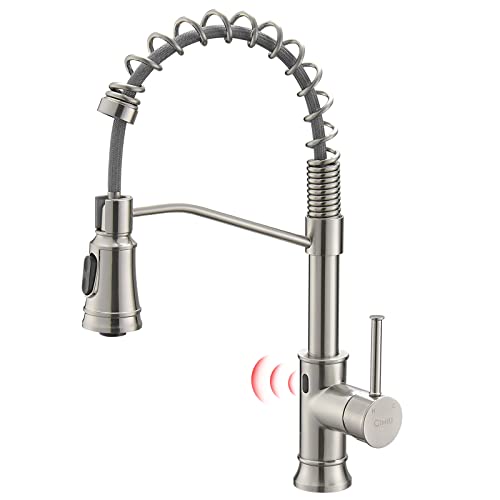 Smart Touchless Kitchen Sink Faucet with Pull Down Sprayer