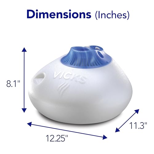 Warm Steam Vaporizer & Humidifier for Small and Medium Rooms