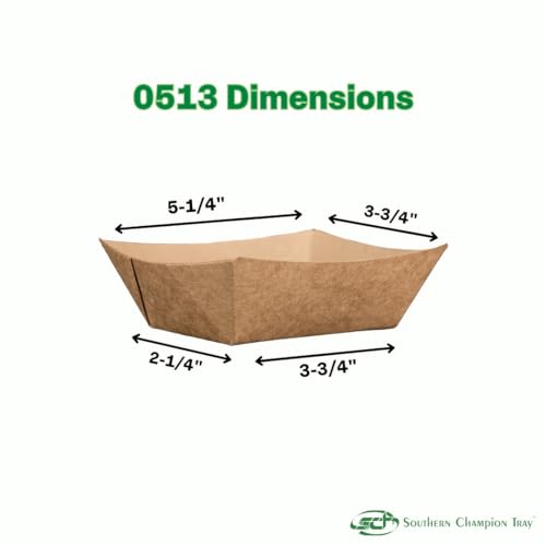 0513 #100 ECO Kraft Paperboard Food Tray
