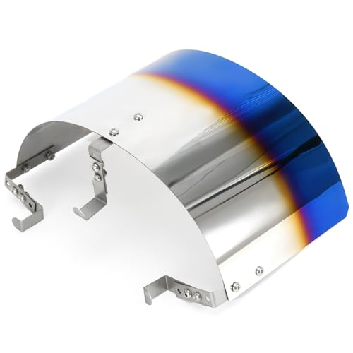 PTNHZ Universal Stainless Steel Air Intake Filter Cover Heat Shield Fits for 2.5