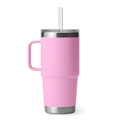 Rambler 25 oz Tumbler with Handle and Straw Lid