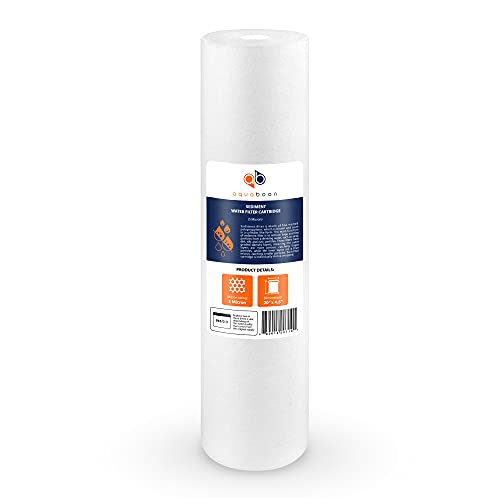 5 Micron 20 x 4.5 Whole House Sediment Filter Cartridge 20 inch Water Filter Replacement Compatible with DGD (6 Count)