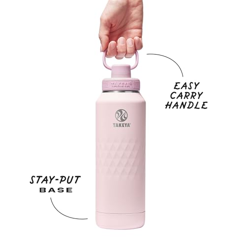 Sport Triple Insulated Water Bottle with Spout Lid and Ice Blocker