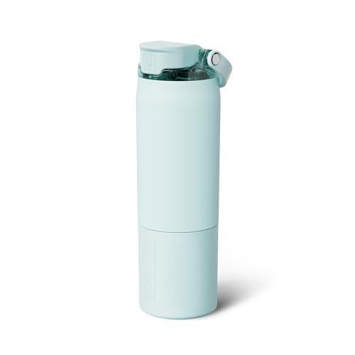 Rise 25oz Water Bottle With 100% Leakproof Covered Silicone Straw