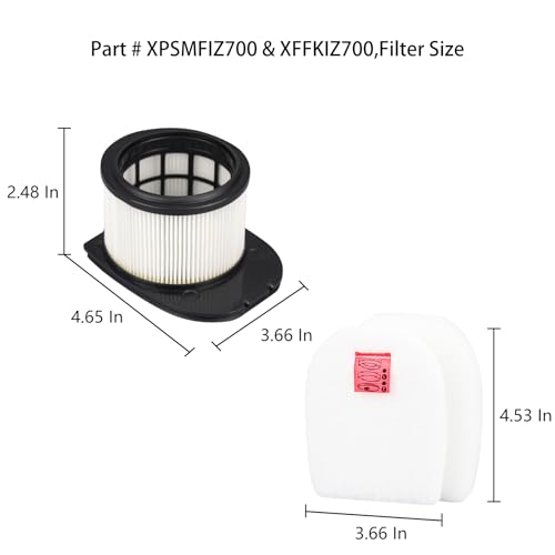 IZ840H Filter Replacement Filter Compatible with Shark IZ800 (6 Count)