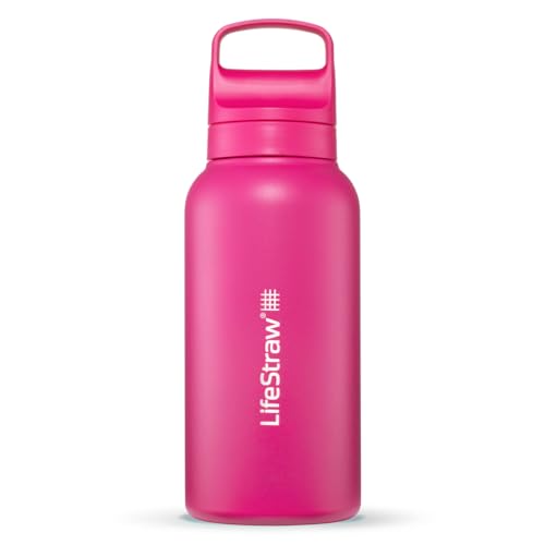 Go Series Insulated Stainless Steel Water Filter Bottle for Travel and Everyday Use removes Bacteria