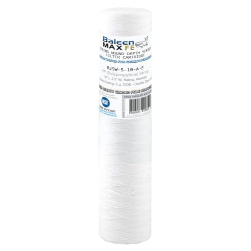 10" x 2.5" 5 Micron String Wound Sediment Filter Cartridge Replacement for HDX SWC