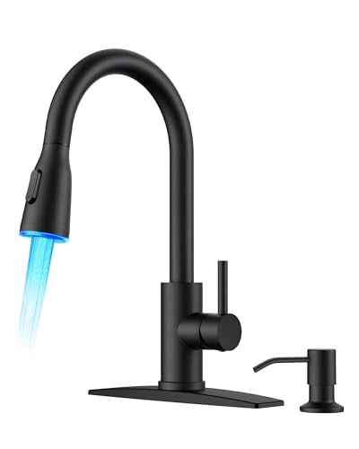 LED Kitchen Faucet with Soap Dispenser