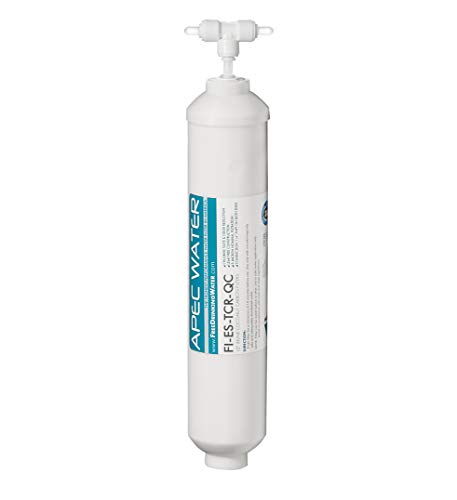 APEC FI-ES-TCR-QC 10" High Capacity Inline Carbon Filter with 1/4" Quick Connect Stage-5 for Undersink Reverse Osmosis Water System