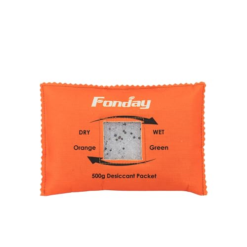 500Gram 4Packets Fonday Moisture Indicating Silica Gel Desiccant Packs