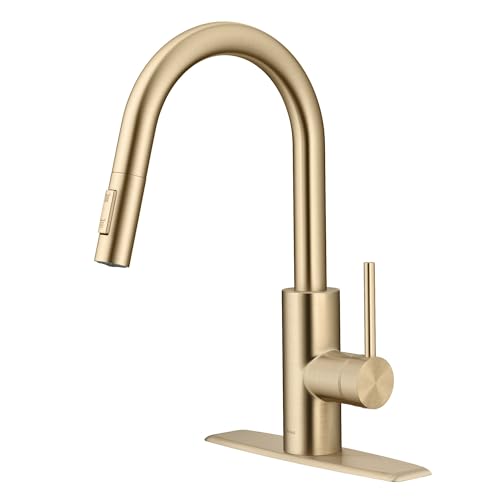 Champagne Bronze Pull Down Kitchen Faucet KPF