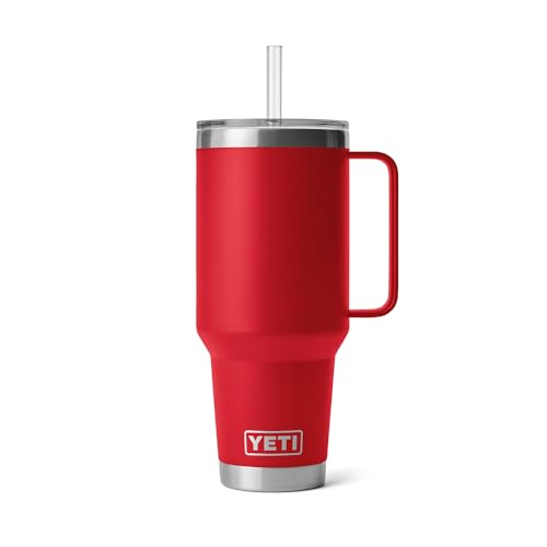 Rambler 42 Oz Straw Mug Rescue Red