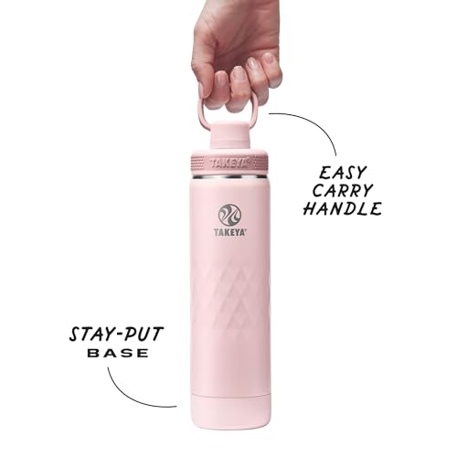 Sport Triple Insulated Water Bottle with Spout Lid and Ice Blocker