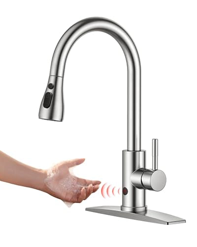 Touchless Kitchen Faucet with Pull Down Sprayer