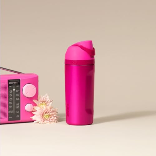 FreeSip Kids Stainless Steel Water Bottle 16 oz Read My Lips