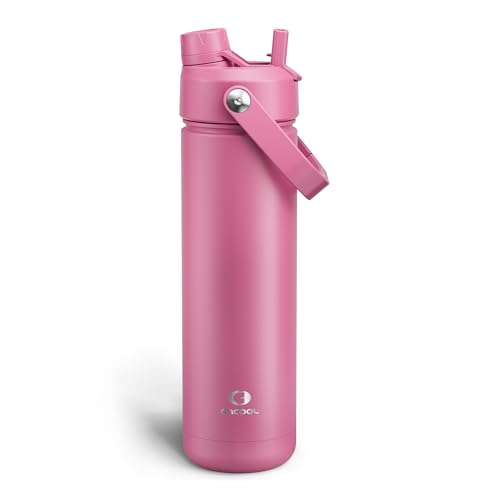 Insulated Water Bottle with Straw Stainless Steel Water Bottle