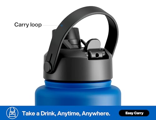 40 oz Insulated Water Bottle with 2