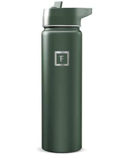 24 oz Wide Mouth Water Bottle with Straw
