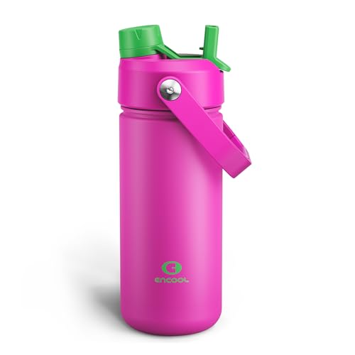 Insulated Water Bottle with Straw Stainless Steel Water Bottle